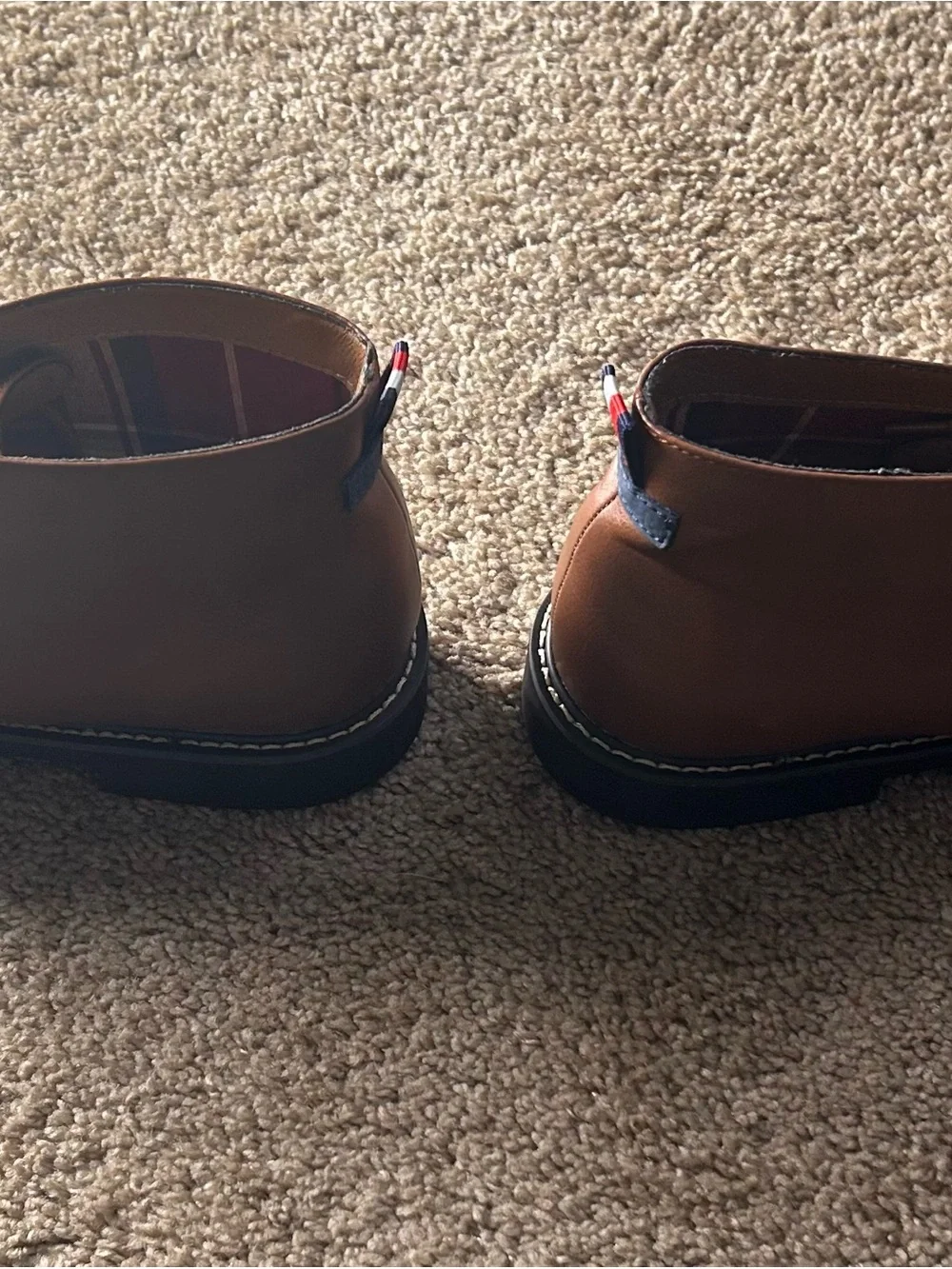 Tommy Hilfiger Brown Leather Chukka Boots with Signature Heel Tab 11